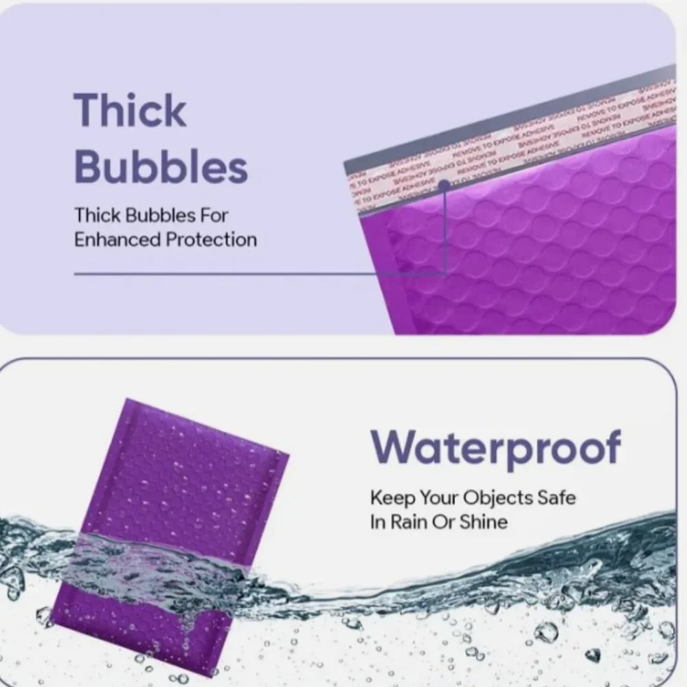 Poly Bubble Mailers Padded Envelopes 50‎ Mailing Bags 8x12